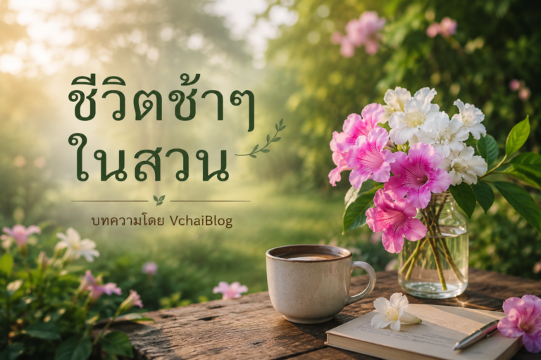 ชีวิตช้าๆ ในสวน : เมื่อธรรมชาติสอนให้ผมกลับมาเป็นตัวเอง