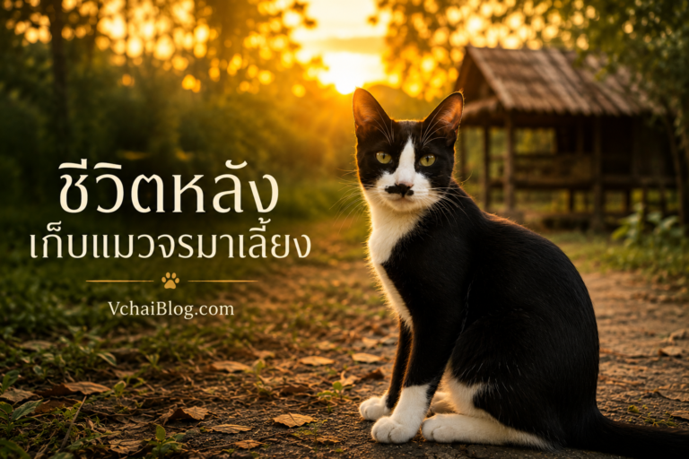 เก็บแมวจรมาเลี้ยงดีไหม? บทเรียนชีวิตจากแมวตัวหนึ่งที่ชื่อเจ้าหลง