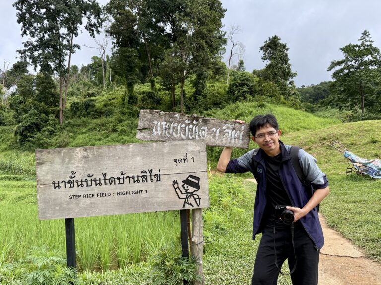 นาขั้นบันได บ้านลิไข่